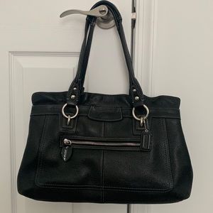 Coach Penelope black leather bag